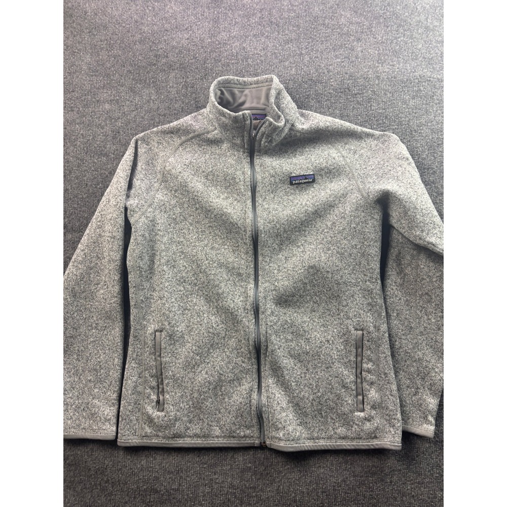 Patagonia Better Sweater Jacket Womens Large Grey Heather Full Zip Fleece 25542
